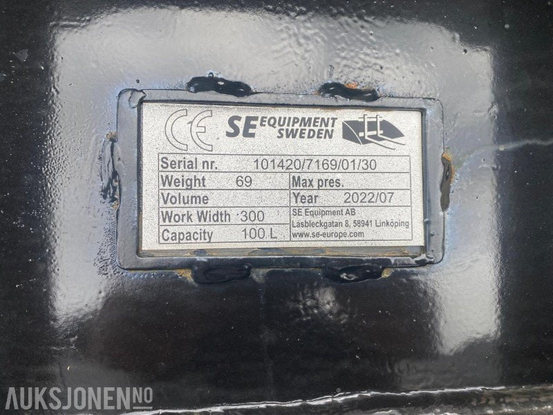 2022 SE Smalskuff S40-feste Ubrukt! - Implemento para Maquinaria de construcción: foto 2 2022 SE Smalskuff S40-feste Ubrukt! - Implemento para Maquinaria de construcción: foto 2