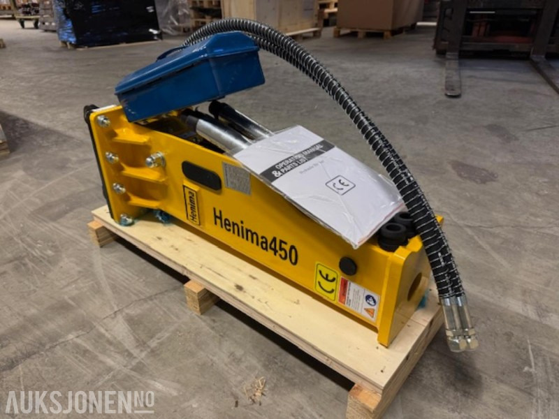 NY HENIMA 450 PIGGHAMMER TIL 1,2-3 TONNS GRAVEMASKIN S30 M/GARANTI - Martillo hidráulico: foto 4 NY HENIMA 450 PIGGHAMMER TIL 1,2-3 TONNS GRAVEMASKIN S30 M/GARANTI - Martillo hidráulico: foto 4