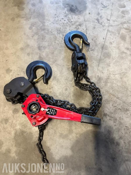 NY kjettingtalje 9000kg - god kvalitet! - Equipo de construcción: foto 1 NY kjettingtalje 9000kg - god kvalitet! - Equipo de construcción: foto 1