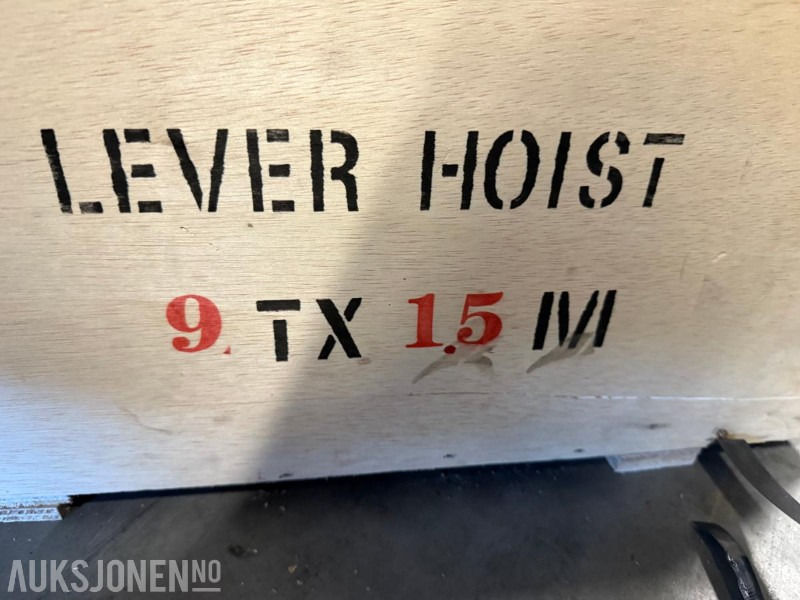 NY kjettingtalje 9000kg - god kvalitet! - Equipo de construcción: foto 5 NY kjettingtalje 9000kg - god kvalitet! - Equipo de construcción: foto 5
