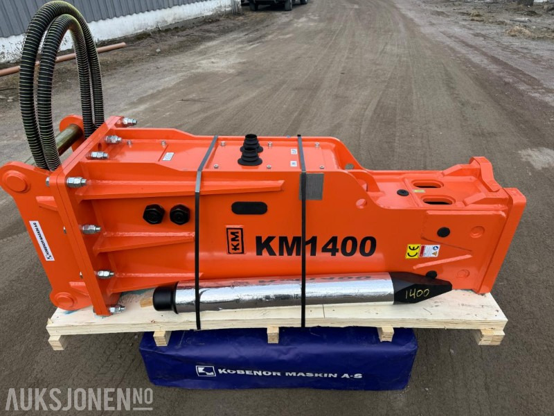 Ny KM 1400 Pigghammer med s70 HK feste - Martillo hidráulico para Maquinaria de construcción: foto 1 Ny KM 1400 Pigghammer med s70 HK feste - Martillo hidráulico para Maquinaria de construcción: foto 1