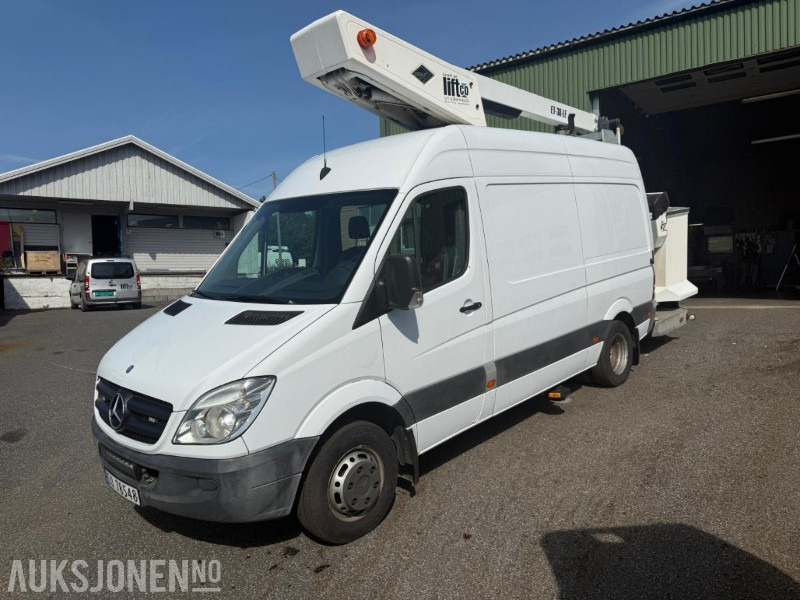 2009 Mercedes-Benz Sprinter 515CDI liftbil - 14m løftehøyde - Vehículo municipal: foto 1 2009 Mercedes-Benz Sprinter 515CDI liftbil - 14m løftehøyde - Vehículo municipal: foto 1