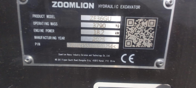 Miniexcavadora nuevo Zoomlion ZE36GU: foto 17