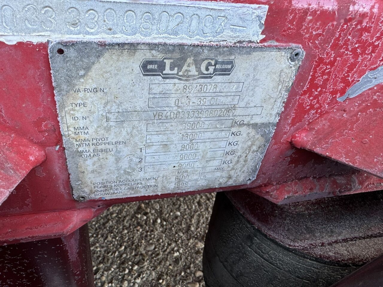 Semirremolque cisterna para transporte de alimentos LAG cisterna 30 T - sasiu inox - inox alimentar - 1998: foto 11