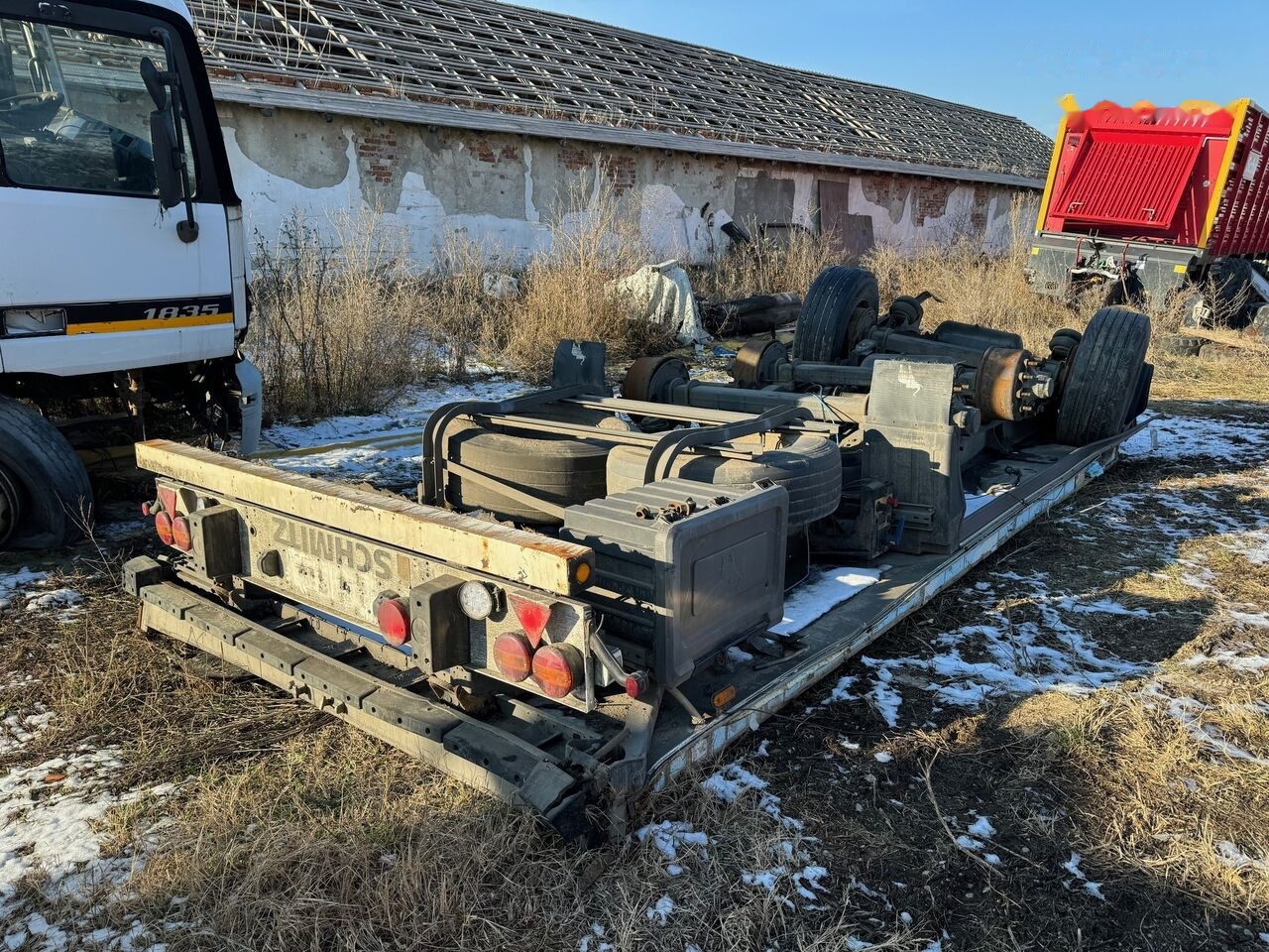 Schmitz Cargobull Sasiu DUBA frigorifica Schmitz cu Documente Schmitz Cargobull - Bastidor/ Chasis para Remolque: foto 1 Schmitz Cargobull Sasiu DUBA frigorifica Schmitz cu Documente Schmitz Cargobull - Bastidor/ Chasis para Remolque: foto 1