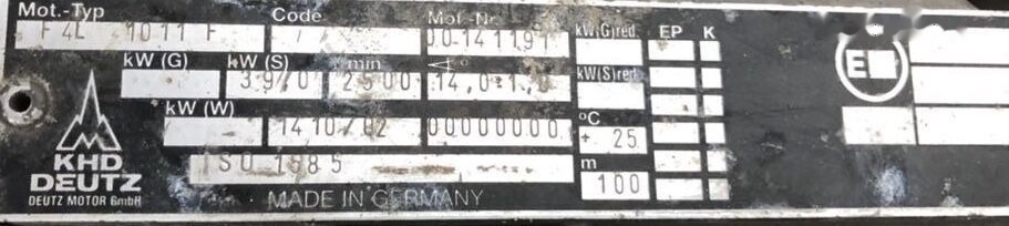 Deutz F4L1011F   Kramer - Motor para Cargadora de ruedas: foto 3 Deutz F4L1011F   Kramer - Motor para Cargadora de ruedas: foto 3