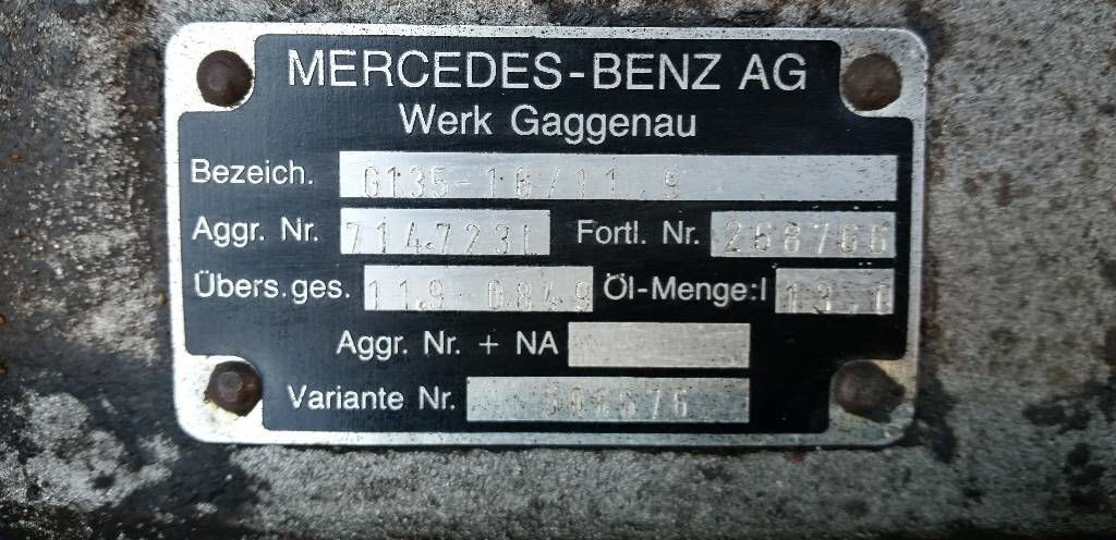 Mercedes-Benz G135-16 - Caja de cambios para Camión: foto 3 Mercedes-Benz G135-16 - Caja de cambios para Camión: foto 3