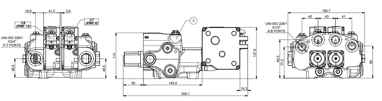 Walvoil SDM/DLM with 3rd function Case IH, International Harvester, John Deere, Kubota - Cargador frontal para tractor para Cargador frontal para tractor: foto 5 Walvoil SDM/DLM with 3rd function Case IH, International Harvester, John Deere, Kubota - Cargador frontal para tractor para Cargador frontal para tractor: foto 5