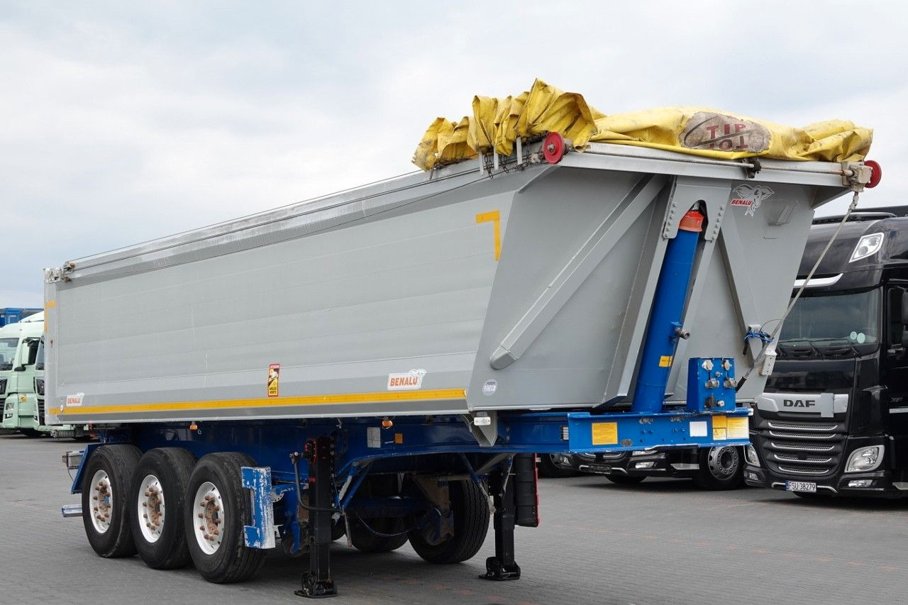 Benalu WYWROTKA / 26 m3 / ALUMINIOWA / OŚ PODNOSZONA / - Semirremolque volquete: foto 1 Benalu WYWROTKA / 26 m3 / ALUMINIOWA / OŚ PODNOSZONA / - Semirremolque volquete: foto 1