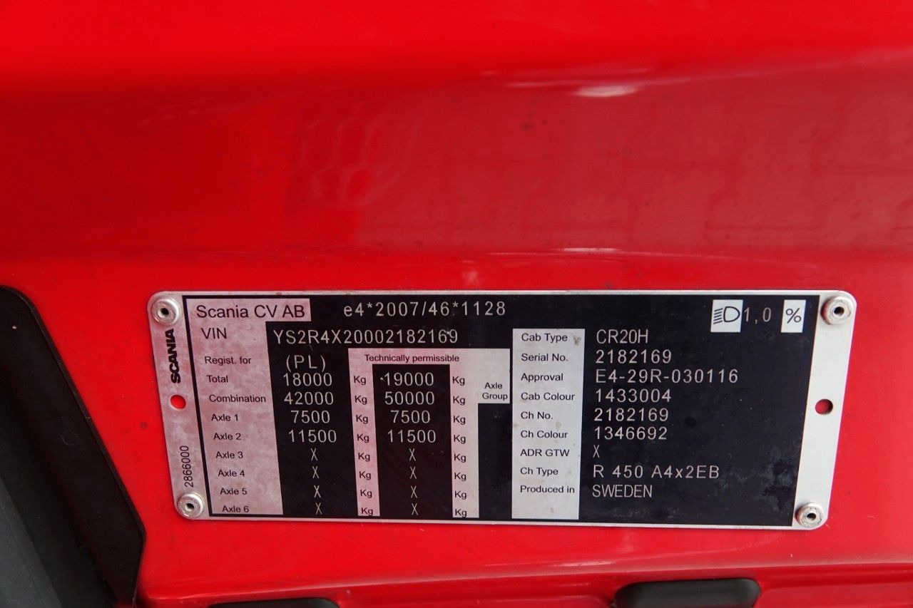 Cabeza tractora Scania R 450 / LOWDECK / MEGA / 2021 / PO ZŁOTYM KONTRA: foto 18