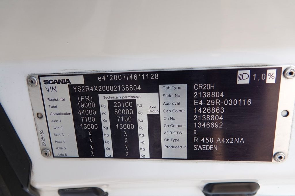 Cabeza tractora Scania R 450 / RETARDER / I-PARK COOL / OPONY 100% / PO: foto 18