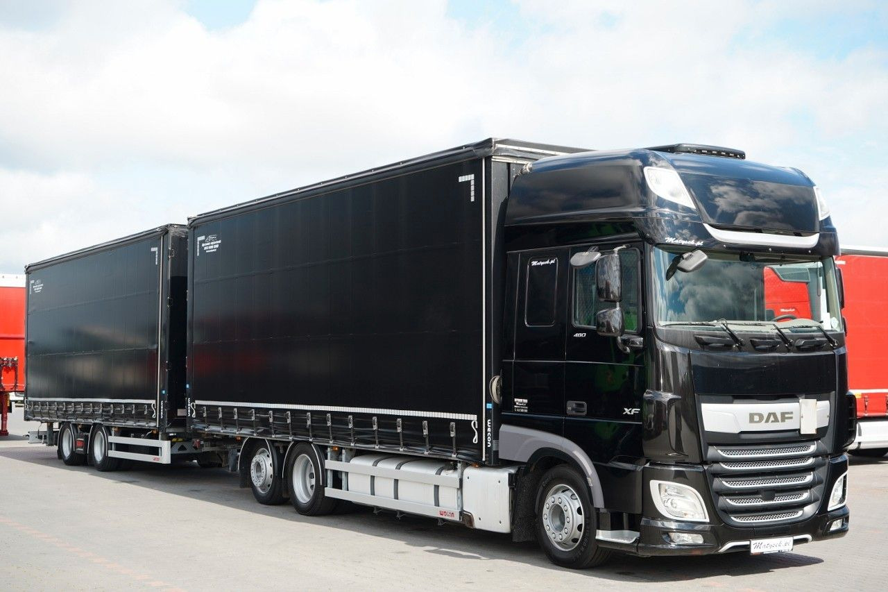 DAF XF 480 / I PARK-COOL / ZESTAW TANDEM / 120 M3 / - Camión lona: foto 1 DAF XF 480 / I PARK-COOL / ZESTAW TANDEM / 120 M3 / - Camión lona: foto 1