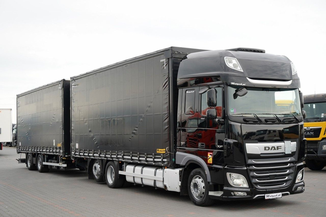 DAF XF 480 / ZESTAW TANDEM / 120 M3 / PRZEJAZDOWY / - Camión lona: foto 1 DAF XF 480 / ZESTAW TANDEM / 120 M3 / PRZEJAZDOWY / - Camión lona: foto 1