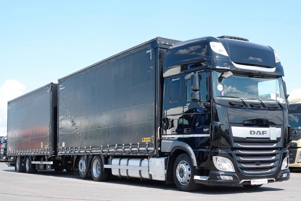 DAF XF 480 / ZESTAW TANDEM / 120 M3 / PRZEJAZDOWY / - Camión lona: foto 1 DAF XF 480 / ZESTAW TANDEM / 120 M3 / PRZEJAZDOWY / - Camión lona: foto 1