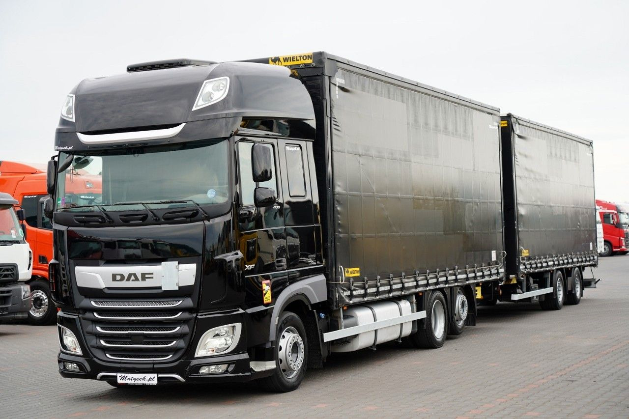 DAF XF 480 / ZESTAW TANDEM / 120 M3 / PRZEJAZDOWY / - Camión lona: foto 2 DAF XF 480 / ZESTAW TANDEM / 120 M3 / PRZEJAZDOWY / - Camión lona: foto 2