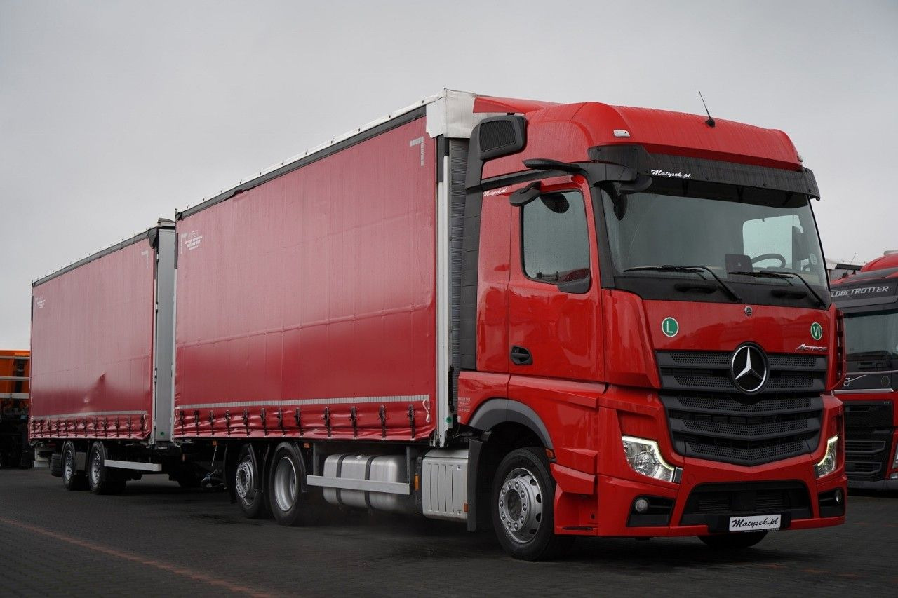 Mercedes-Benz ACTROS 2545 / ZESTAW TANDEM 120 M3 / PRZEJAZDOWY - Camión lona: foto 4 Mercedes-Benz ACTROS 2545 / ZESTAW TANDEM 120 M3 / PRZEJAZDOWY - Camión lona: foto 4