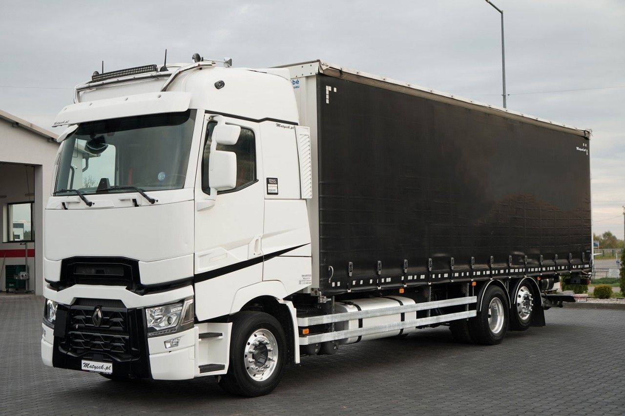 Renault T 440 / 6X2 / SOLÓWKA / FIRANKA 9.5 M / I-PARK C - Camión lona: foto 1 Renault T 440 / 6X2 / SOLÓWKA / FIRANKA 9.5 M / I-PARK C - Camión lona: foto 1