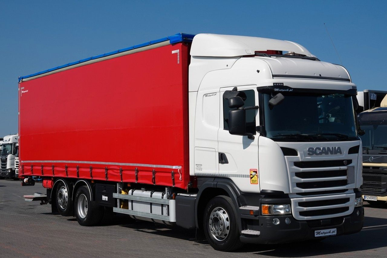 Scania G 320 / 6x2 / FIRANKA- 9 M / + WINDA ZAŁADOWCZA - Camión lona: foto 1 Scania G 320 / 6x2 / FIRANKA- 9 M / + WINDA ZAŁADOWCZA - Camión lona: foto 1