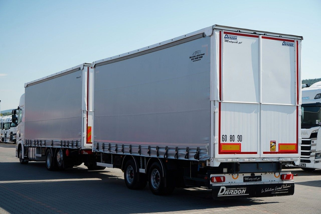 Scania R 450 / ZESTAW TANDEM 120 M3 / PRZEJAZDOWY / OŚ - Camión lona: foto 3 Scania R 450 / ZESTAW TANDEM 120 M3 / PRZEJAZDOWY / OŚ - Camión lona: foto 3