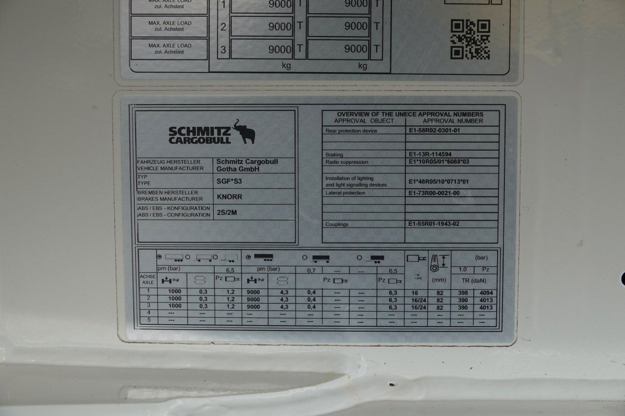 Semirremolque volquete Schmitz Cargobull WYWROTKA 60  M3 / ALUMINIOWA / KLAPO-DRZWI / OŚ: foto 18