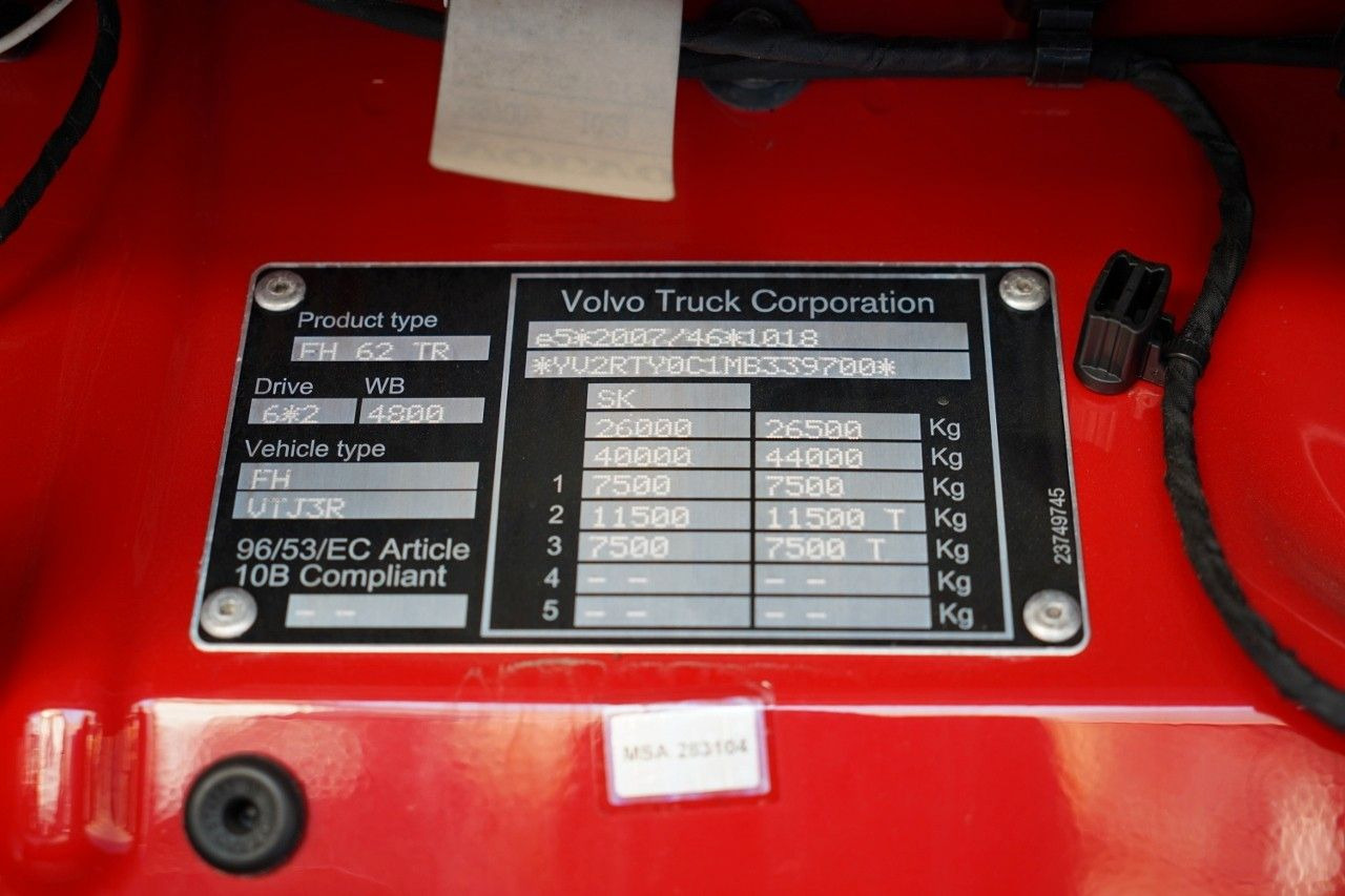 Camión lona Volvo FH 460 / FIRANKA / 6x2 / PODNOSZONY DACH / I-PAR: foto 18