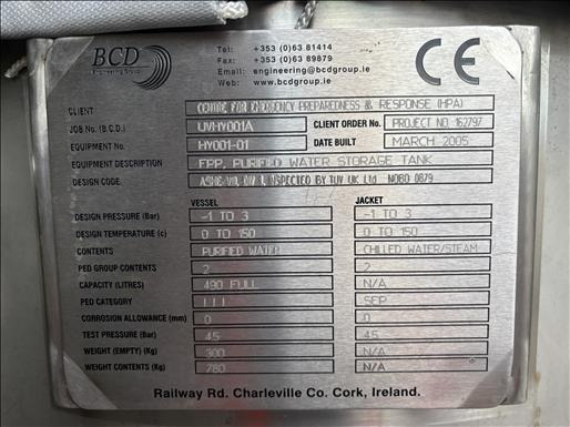 BCD 500L Holding tank - Maquinaria de alimentación: foto 4 BCD 500L Holding tank - Maquinaria de alimentación: foto 4