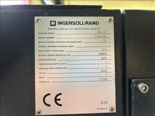 Ingersoll Rand ML5.5 Air compressor - Compresor de aire: foto 4 Ingersoll Rand ML5.5 Air compressor - Compresor de aire: foto 4