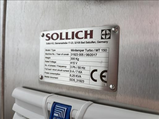 Maquinaria de alimentación Sollich Minitemper Turbo MT150 Chocolate tempering machine: foto 9