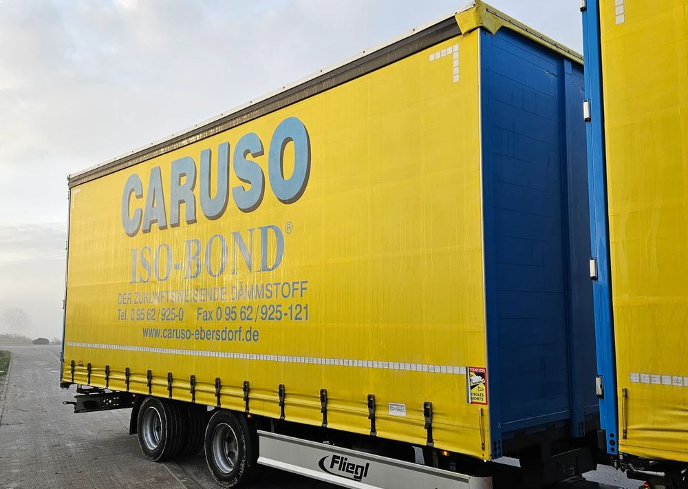 Fliegl PRZYCZEPA CIĘŻAROWA / 60m3 / 2 SZT IDENTYCZNE / NOWE PLANDEKI W CENIE / 3M WYSOKA / TANDEM / 2 OSIE / 19 PALET / DOLNY SPRZĘG / 18 TON DMC / 13 TON ŁADOWNOŚĆ - Remolque con toldo: foto 2 Fliegl PRZYCZEPA CIĘŻAROWA / 60m3 / 2 SZT IDENTYCZNE / NOWE PLANDEKI W CENIE / 3M WYSOKA / TANDEM / 2 OSIE / 19 PALET / DOLNY SPRZĘG / 18 TON DMC / 13 TON ŁADOWNOŚĆ - Remolque con toldo: foto 2