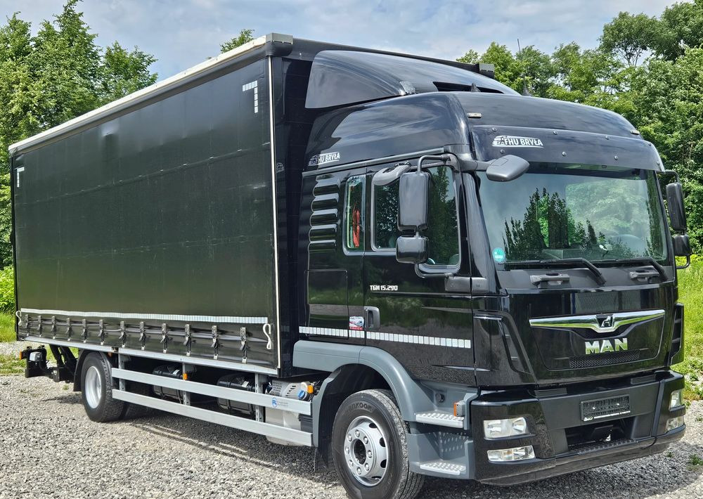 MAN TGM 15.290 / FIRANKA / 2019R / SPROWADZONY/ 7500 ŁADOWNOŚĆ / 18 PALET / E6 / JAK NOWY / WINDA / - Camión lona: foto 1 MAN TGM 15.290 / FIRANKA / 2019R / SPROWADZONY/ 7500 ŁADOWNOŚĆ / 18 PALET / E6 / JAK NOWY / WINDA / - Camión lona: foto 1