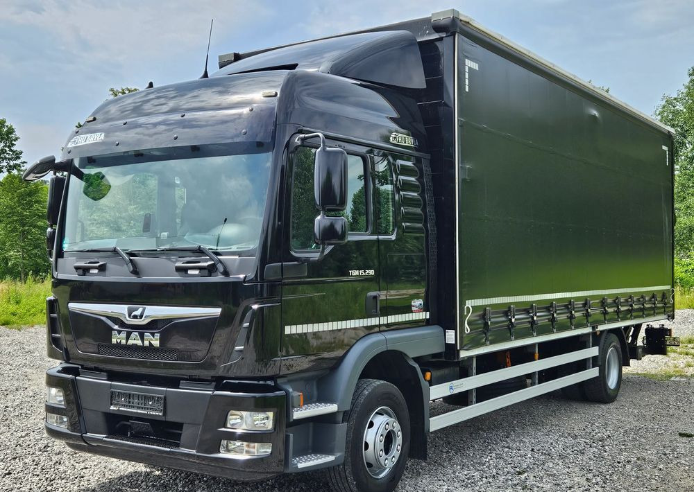 MAN TGM 15.290 / FIRANKA / 2019R / SPROWADZONY/ 7500 ŁADOWNOŚĆ / 18 PALET / E6 / JAK NOWY / WINDA / - Camión lona: foto 2 MAN TGM 15.290 / FIRANKA / 2019R / SPROWADZONY/ 7500 ŁADOWNOŚĆ / 18 PALET / E6 / JAK NOWY / WINDA / - Camión lona: foto 2