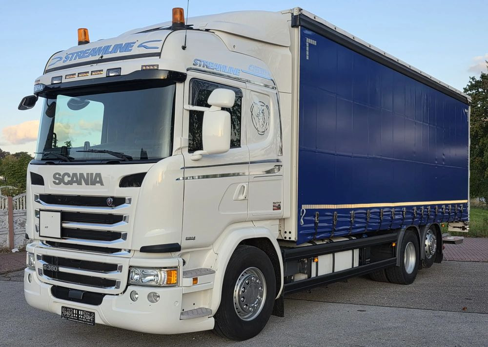 Scania G360 / BURTO-FIRANKA / 3 OSIE / WINDA / 20PALET / E6 / SYPIALNA KABINA / SPROWADZONY / JAK NOWA PRZEBIEG 490TYŚ / ŁADOWNOŚĆ 14500KG / - Camión lona: foto 1 Scania G360 / BURTO-FIRANKA / 3 OSIE / WINDA / 20PALET / E6 / SYPIALNA KABINA / SPROWADZONY / JAK NOWA PRZEBIEG 490TYŚ / ŁADOWNOŚĆ 14500KG / - Camión lona: foto 1