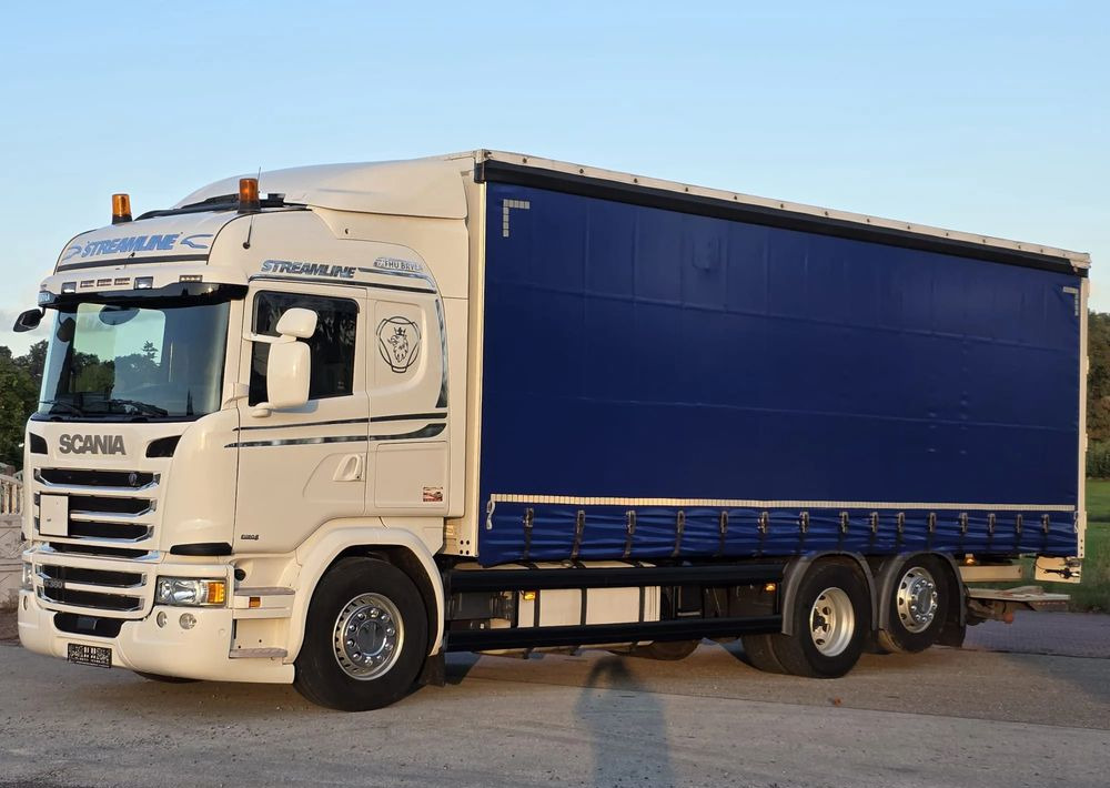 Scania G360 / BURTO-FIRANKA / 3 OSIE / WINDA / 20PALET / E6 / SYPIALNA KABINA / SPROWADZONY / JAK NOWA PRZEBIEG 490TYŚ / ŁADOWNOŚĆ 14500KG / - Camión lona: foto 5 Scania G360 / BURTO-FIRANKA / 3 OSIE / WINDA / 20PALET / E6 / SYPIALNA KABINA / SPROWADZONY / JAK NOWA PRZEBIEG 490TYŚ / ŁADOWNOŚĆ 14500KG / - Camión lona: foto 5