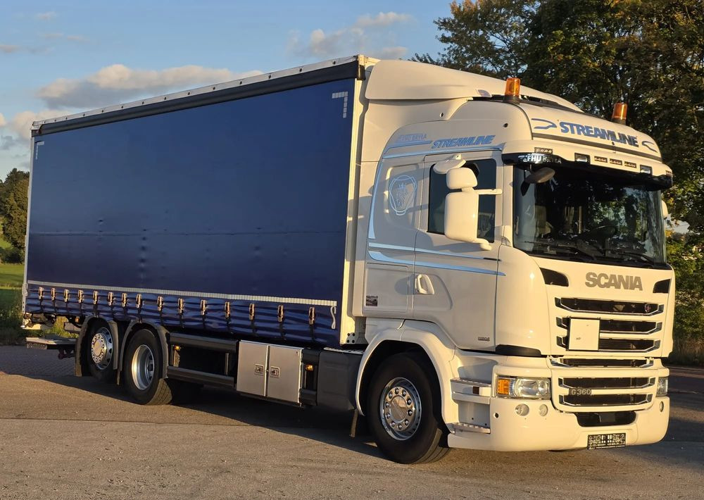 Scania G360 / BURTO-FIRANKA / 3 OSIE / WINDA / 20PALET / E6 / SYPIALNA KABINA / SPROWADZONY / JAK NOWA PRZEBIEG 490TYŚ / ŁADOWNOŚĆ 14500KG / - Camión lona: foto 2 Scania G360 / BURTO-FIRANKA / 3 OSIE / WINDA / 20PALET / E6 / SYPIALNA KABINA / SPROWADZONY / JAK NOWA PRZEBIEG 490TYŚ / ŁADOWNOŚĆ 14500KG / - Camión lona: foto 2