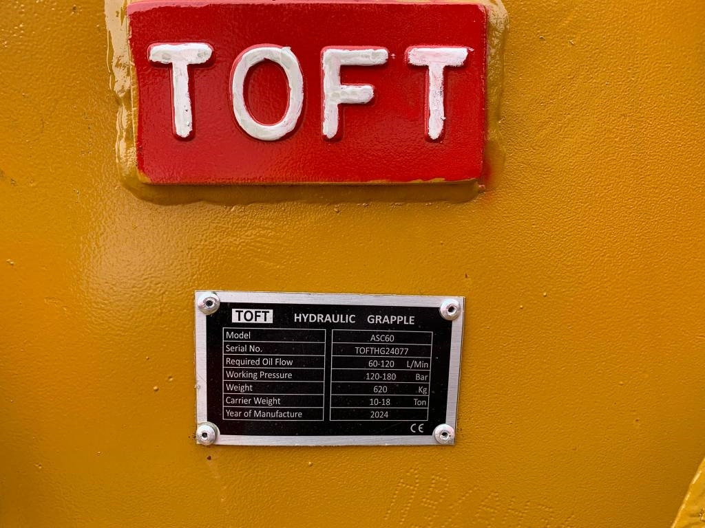Toft ASC60 - Pinza de manipulación para Maquinaria de construcción: foto 4 Toft ASC60 - Pinza de manipulación para Maquinaria de construcción: foto 4