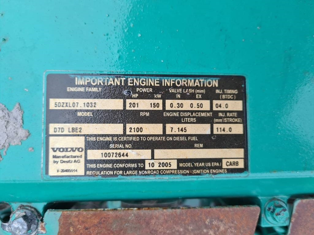 Volvo D7D LBE2 Engine for Volvo L120E, L110E Wheel loade - Motor para Maquinaria de construcción: foto 3 Volvo D7D LBE2 Engine for Volvo L120E, L110E Wheel loade - Motor para Maquinaria de construcción: foto 3