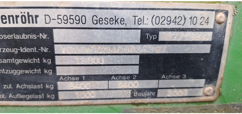 Blomenrohr Kipper 2 Achser - Remolque volquete: foto 5 Blomenrohr Kipper 2 Achser - Remolque volquete: foto 5