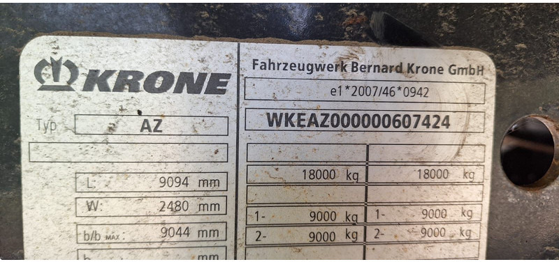 Krone BDF Wechselbrückenanhänger - Remolque portacontenedore/ Intercambiable: foto 4 Krone BDF Wechselbrückenanhänger - Remolque portacontenedore/ Intercambiable: foto 4