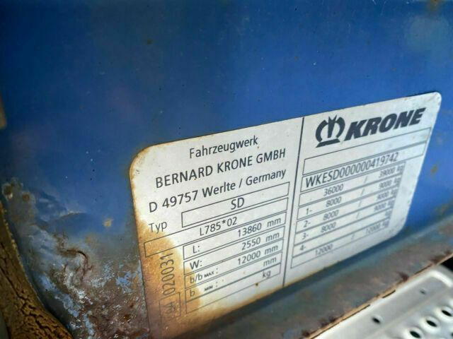 Krone SD Plane Spriegel - Semirremolque lona: foto 4 Krone SD Plane Spriegel - Semirremolque lona: foto 4
