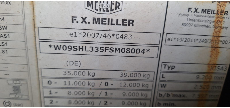 Semirremolque volquete Meiller 27 kubik Kippmulde Stahlmulde: foto 6