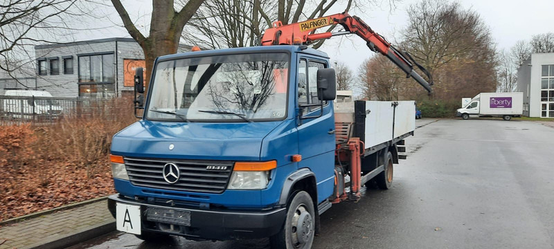 Mercedes-Benz 814 Pritsche mit Kran+Greifer - Camión caja abierta, Camión grúa: foto 3 Mercedes-Benz 814 Pritsche mit Kran+Greifer - Camión caja abierta, Camión grúa: foto 3