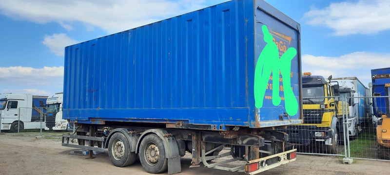 Schmitz Cargobull Containeranhänger mit Container - Remolque portacontenedore/ Intercambiable: foto 3 Schmitz Cargobull Containeranhänger mit Container - Remolque portacontenedore/ Intercambiable: foto 3