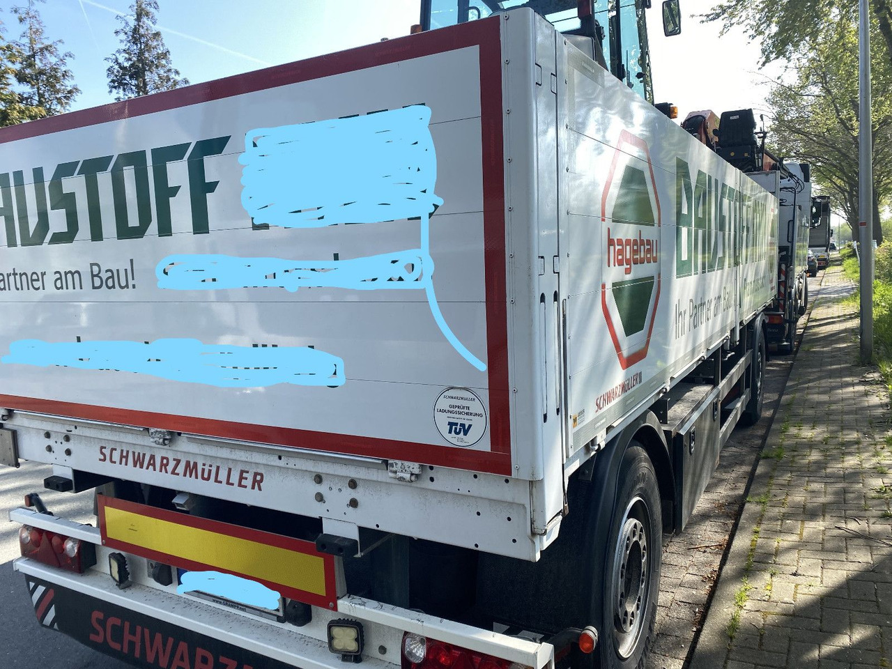 Schwarzmüller Baustoffpritsche - Remolque plataforma/ Caja abierta: foto 4 Schwarzmüller Baustoffpritsche - Remolque plataforma/ Caja abierta: foto 4
