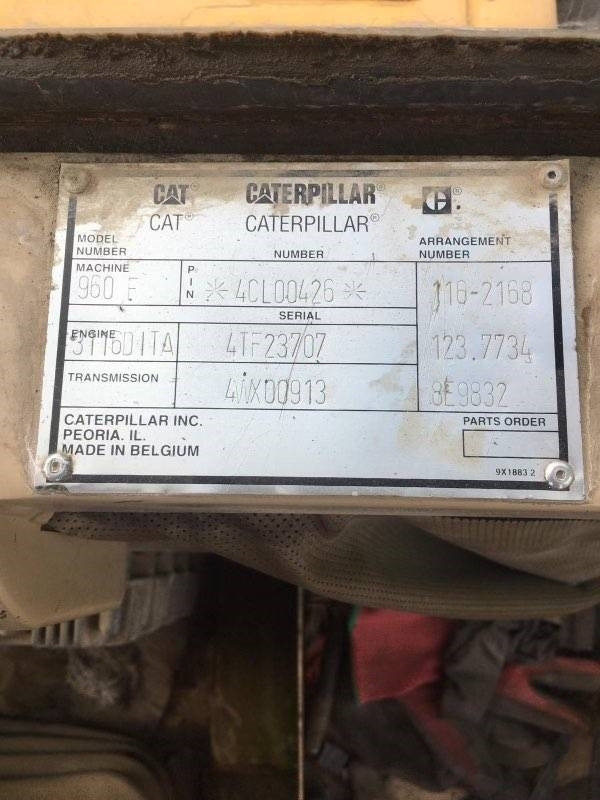 Cargadora de ruedas CAT 960 F: foto 11 Cargadora de ruedas CAT 960 F: foto 11