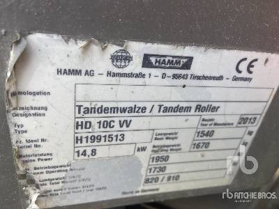 HAMM HD10C VV - Apisonadora de asfalto: foto 5 HAMM HD10C VV - Apisonadora de asfalto: foto 5