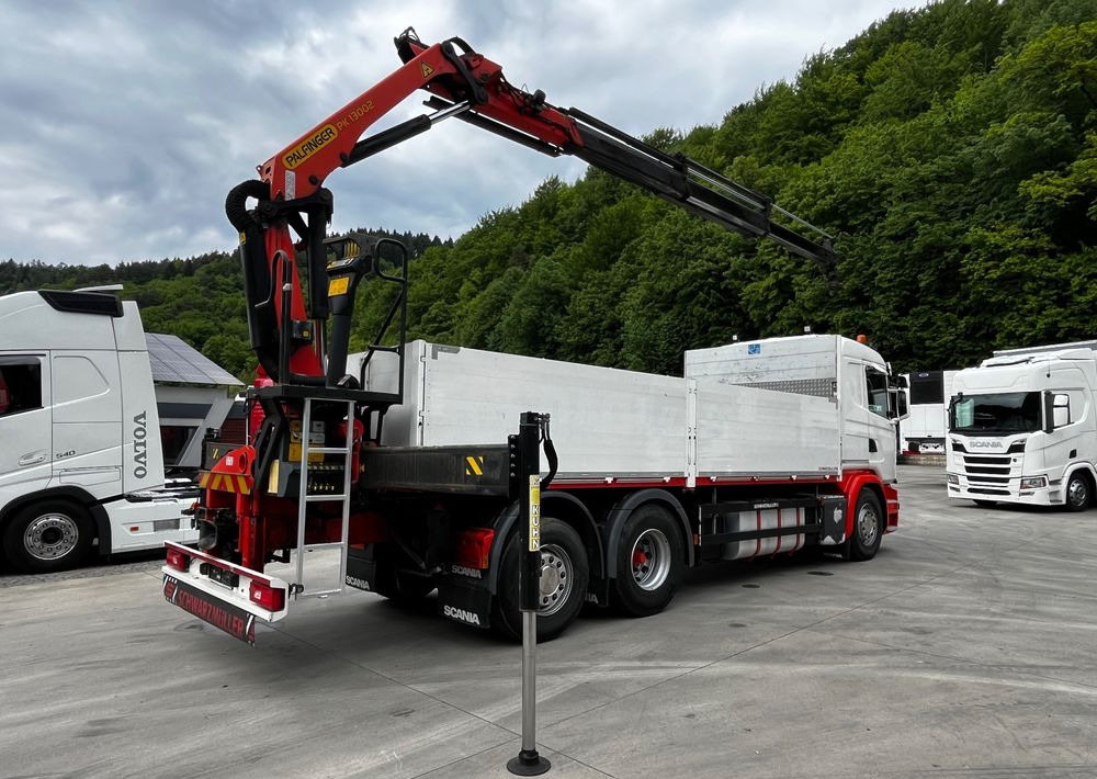 Scania G450 // 6x2// Skrzynia 6.40x2.49 // HDS Palfinger // Oś skrętna podnoszona // - Camión grúa, Camión caja abierta: foto 4 Scania G450 // 6x2// Skrzynia 6.40x2.49 // HDS Palfinger // Oś skrętna podnoszona // - Camión grúa, Camión caja abierta: foto 4