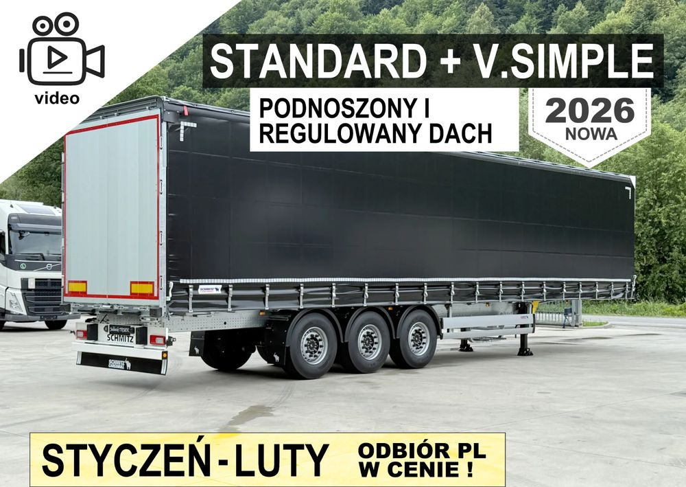 Schmitz Cargobull STANDARD + DACH VARIOS SIMPLE - Semirremolque lona: foto 1 Schmitz Cargobull STANDARD + DACH VARIOS SIMPLE - Semirremolque lona: foto 1