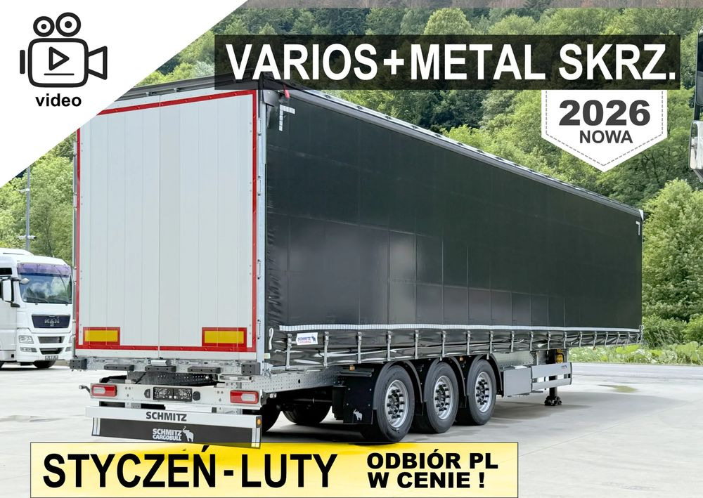 Schmitz Cargobull VARIOS + METALOWA SKRZYNIA - Semirremolque lona: foto 1 Schmitz Cargobull VARIOS + METALOWA SKRZYNIA - Semirremolque lona: foto 1