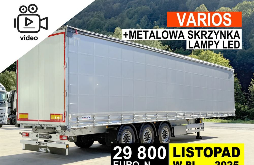Schmitz Cargobull VARIOS + SKRZYNKA - Semirremolque lona: foto 1 Schmitz Cargobull VARIOS + SKRZYNKA - Semirremolque lona: foto 1