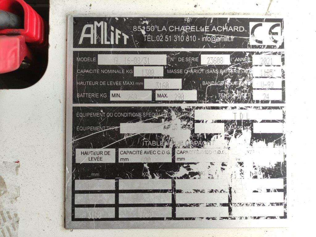 Amlift GL16-08/31 - Apilador: foto 5 Amlift GL16-08/31 - Apilador: foto 5